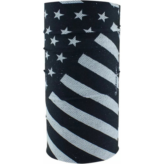 Motley Tube Fleece B W Flag Tf091