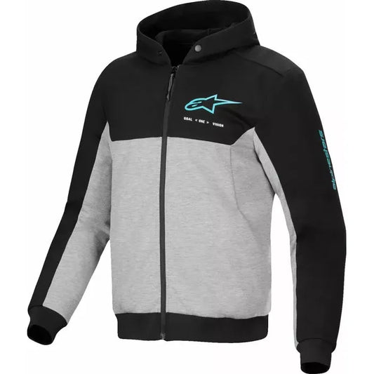 Chrome v2 Sport Hoodie Black/Grey/Turquoise