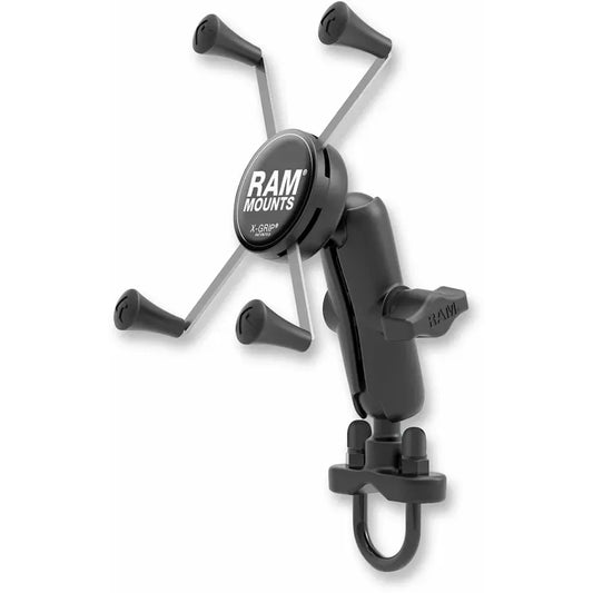 Handlebar Rail Mount with U-Bolt Base and Universal X-Grip® Cradle