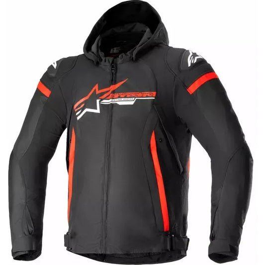 Zaca Waterproof Jacket Black/Red