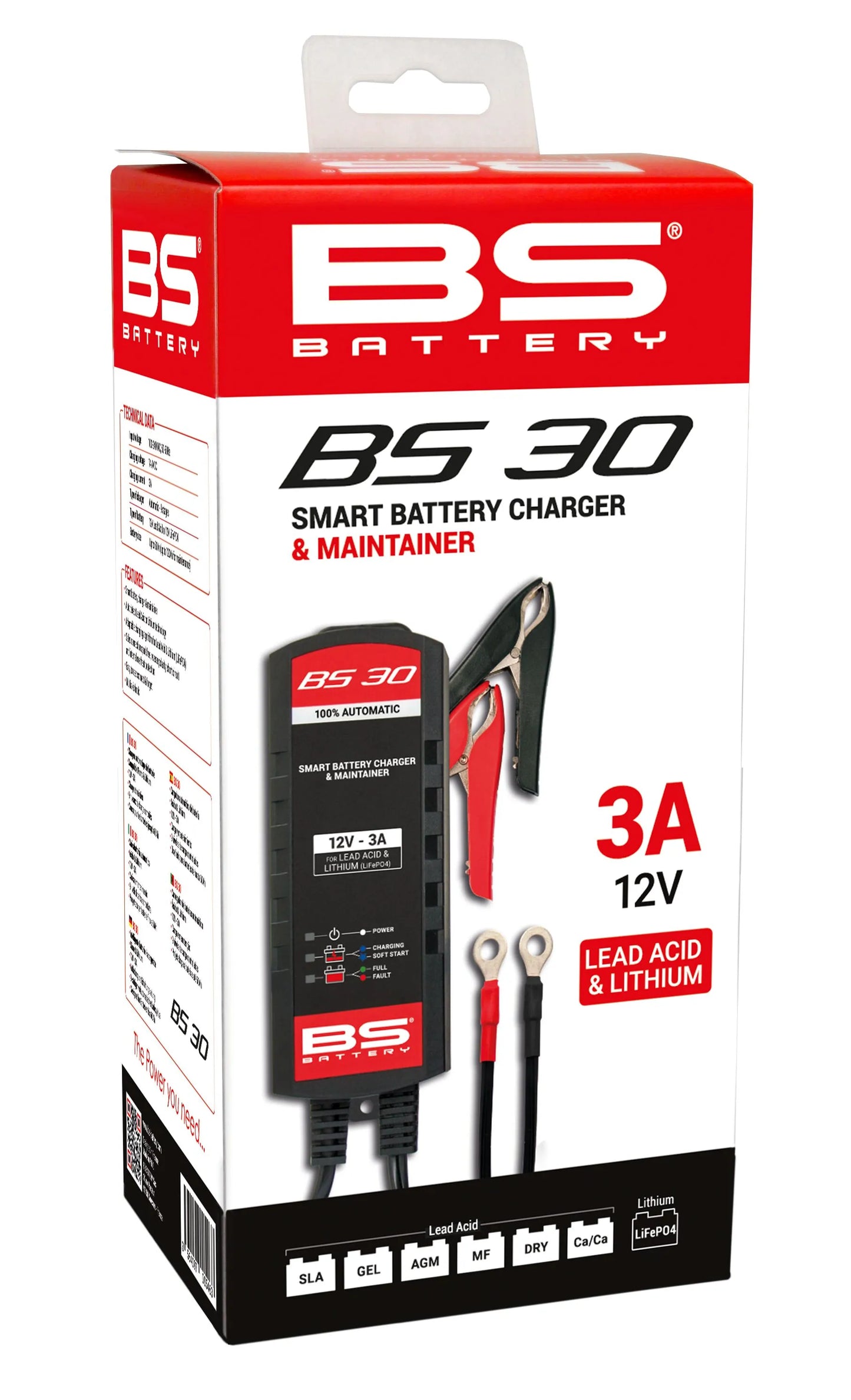 CHARGER BS30 12V 3A - UK PLUG