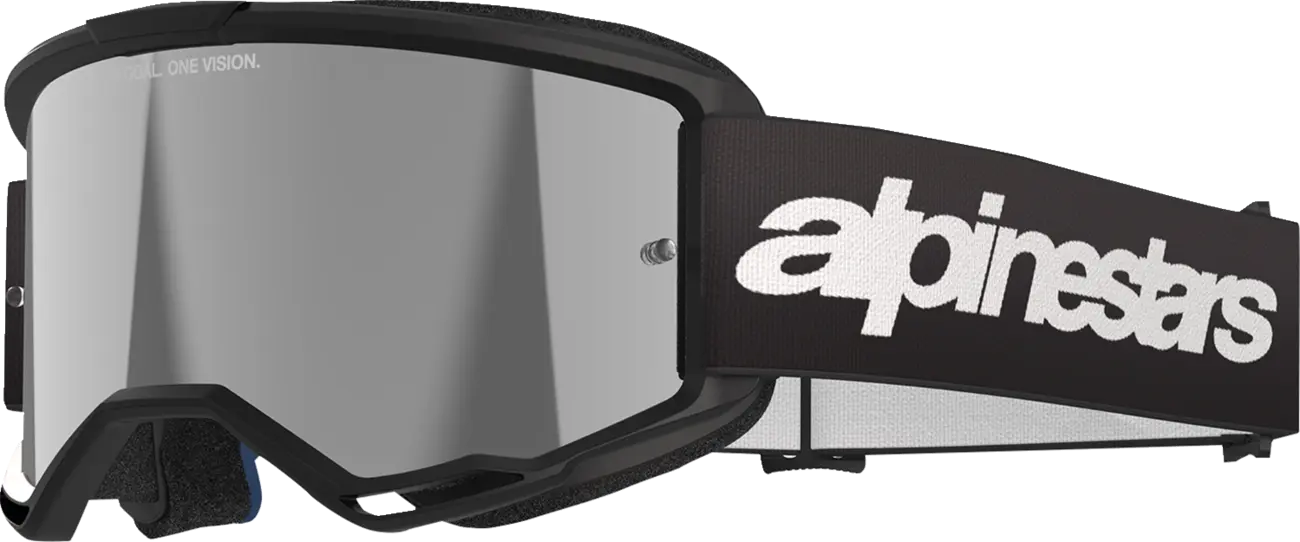 GOGGLE VISION 3 WORDMARK BLK MIRROR-SIL