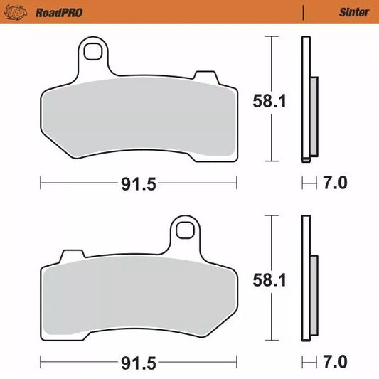 Brake Pad Sinter Rear 412202