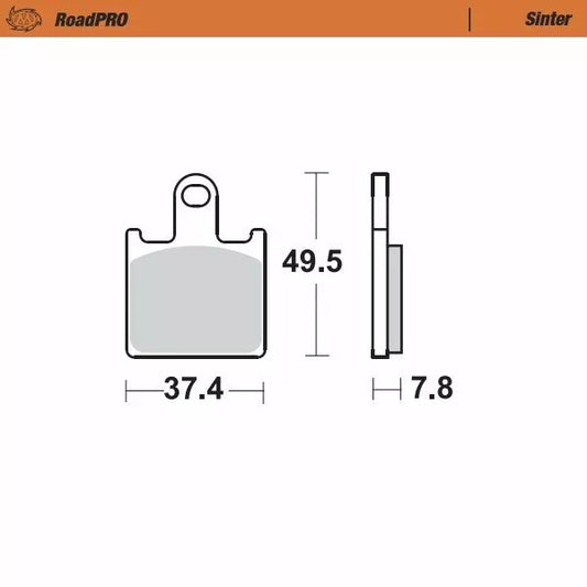 Brake Pad Sinter Front 406801