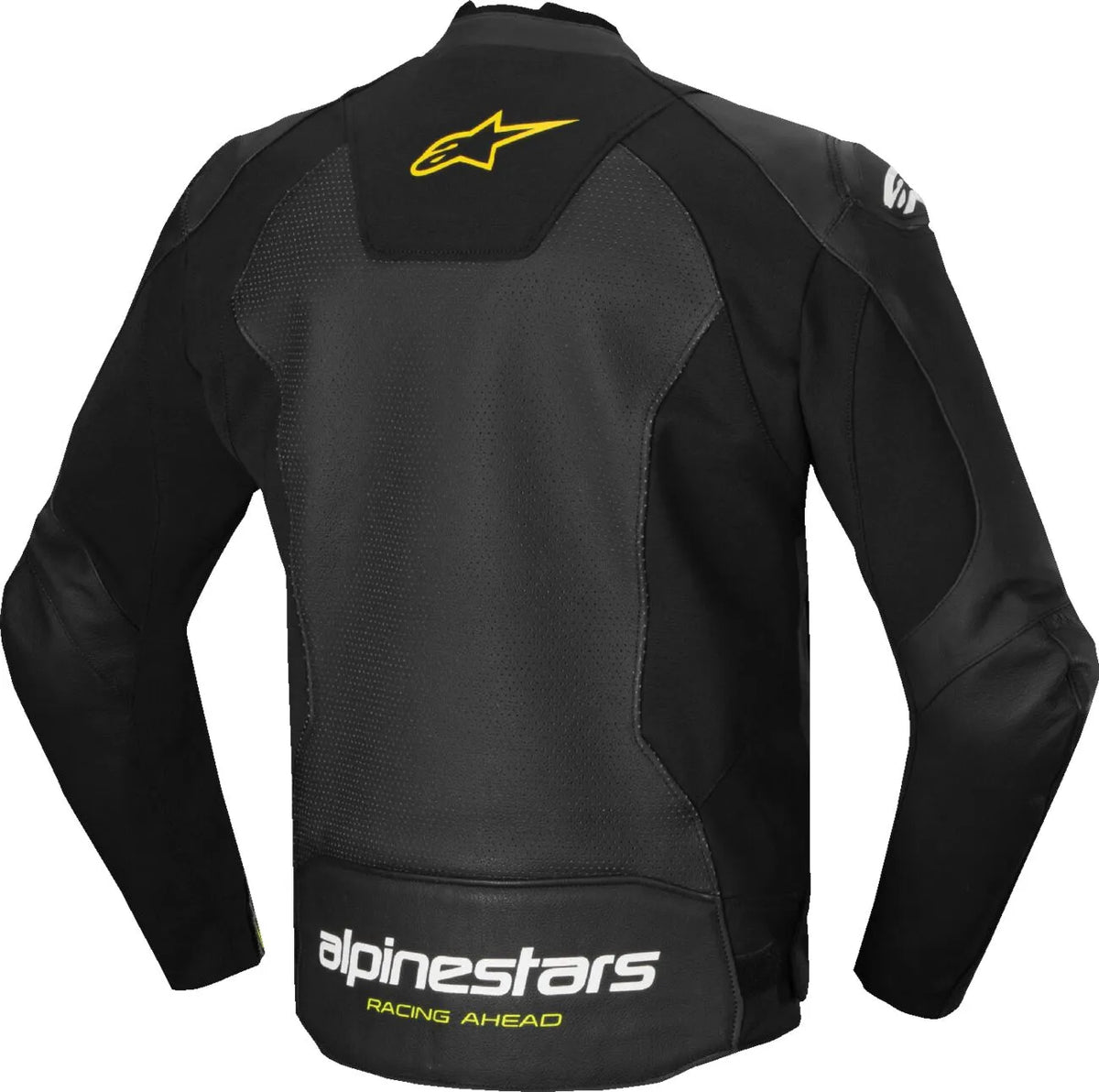 JACKET FSTR V3 AIRFLW LTHR BLK/WHT/YW 58