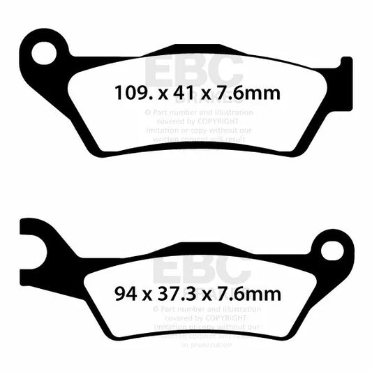 Brake Pad Sfa Series Organic Scooter SFA723