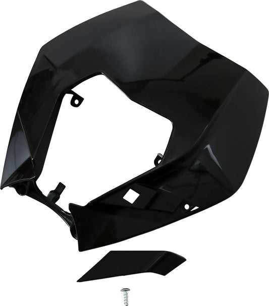 HEADLIGHT PLAST EXC 09-13 BLK