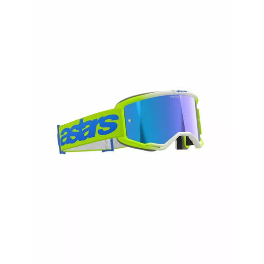 Vision 5 Blaze Goggle Yellow/Blue w/ Blue Mirrored Lens