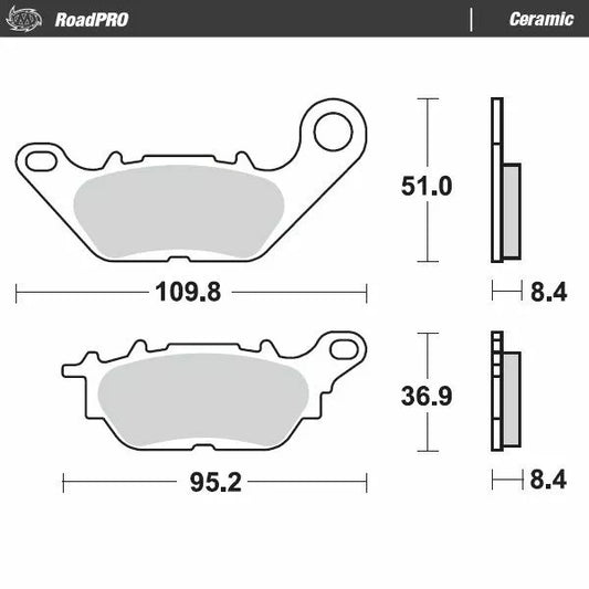 Brake Pad Ceramic 413004