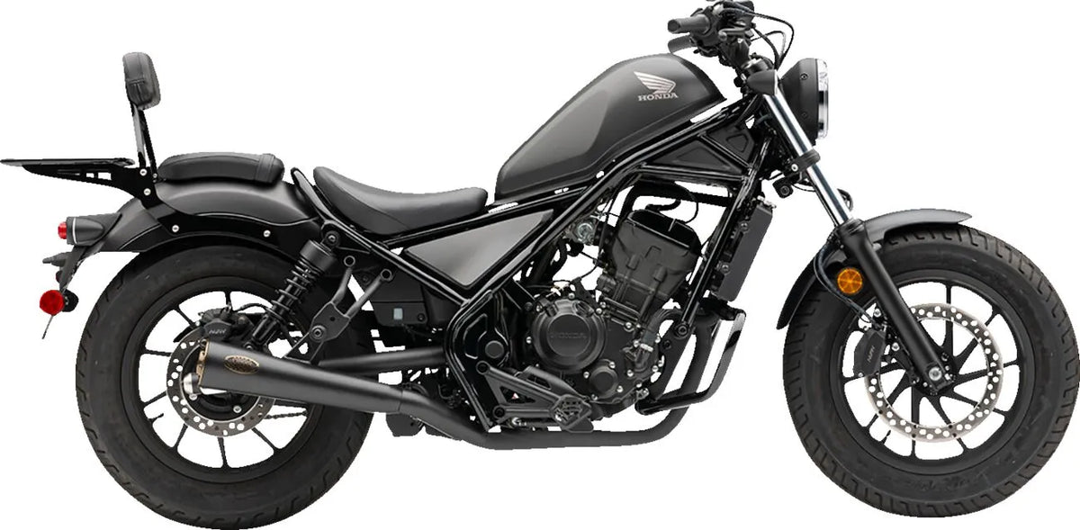 SLIP-ON MUFFLER (BLK) WITH BRONZE TIP REBEL 300/500 17-23