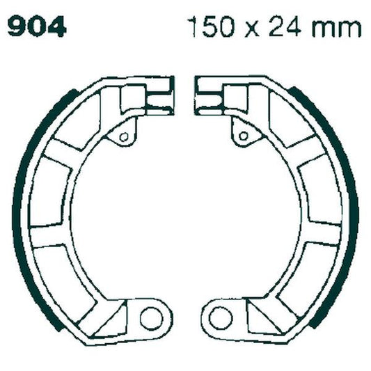 Brake Shoe Plain Series Organic V903