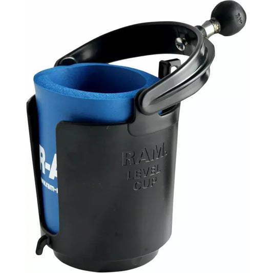 Self-Leveling Cup Holder and Cozy with 1" Ball