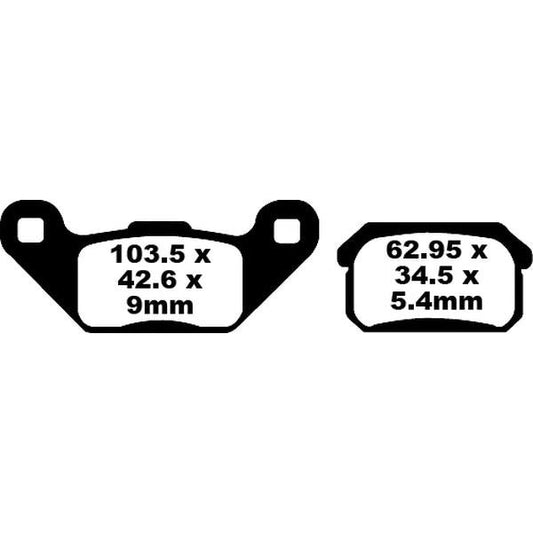 Brake Pad Fa-Tt Series Carbon Fiber Offroad FA431TT