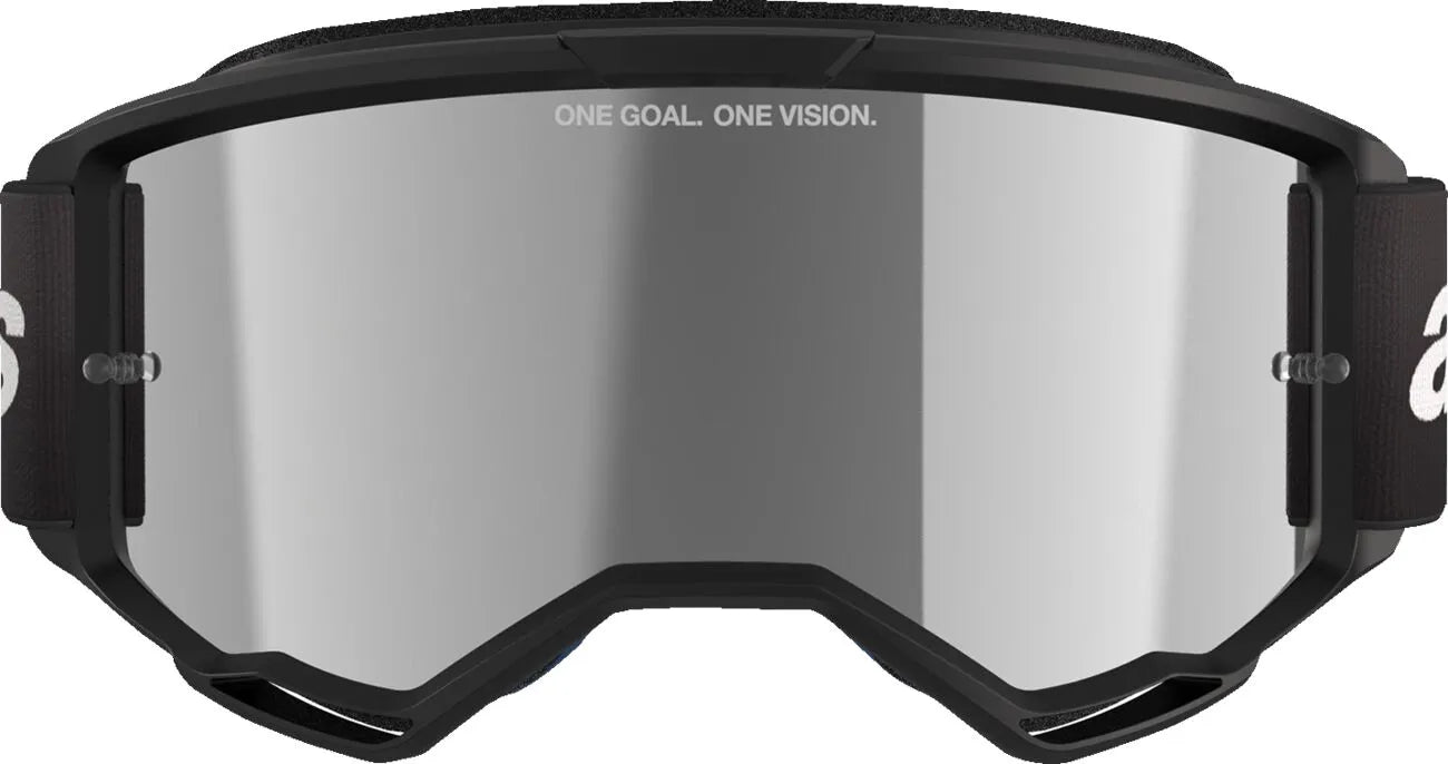 GOGGLE VISION 3 WORDMARK BLK MIRROR-SIL