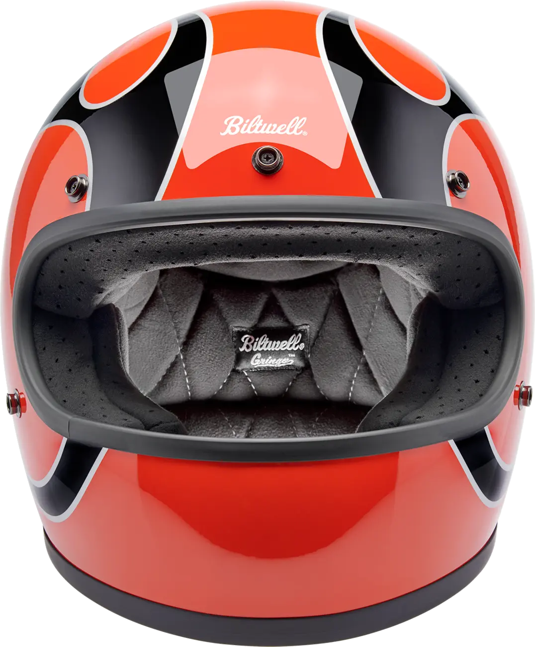 HELMET GRINGO COMPETITION ORANGE FLAMES LG