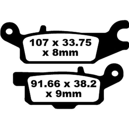 Brake Pad Fa-Tt Series Carbon Fiber FA445TT
