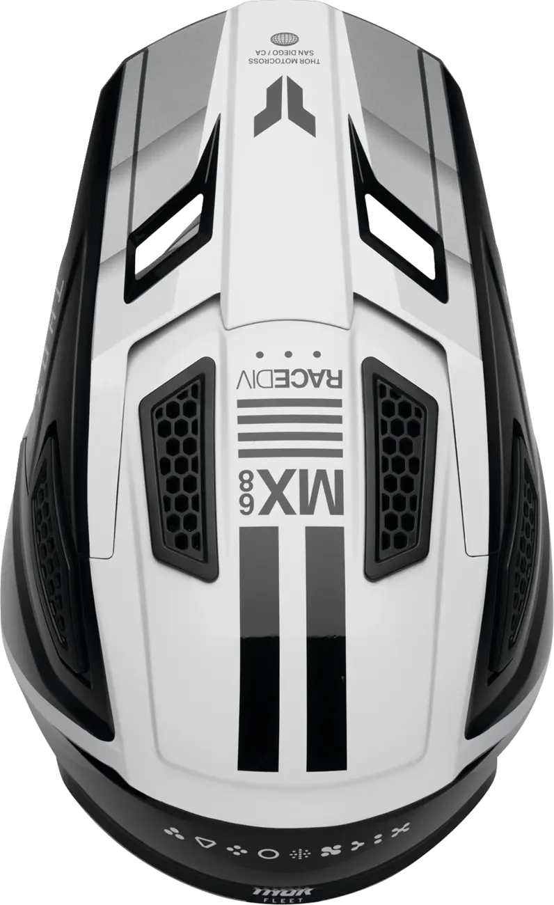 HELMET FLEET DEFY BK/WH MD