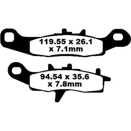 Brake Pad Fa-Tt Series Carbon Fiber Offroad FA258TT