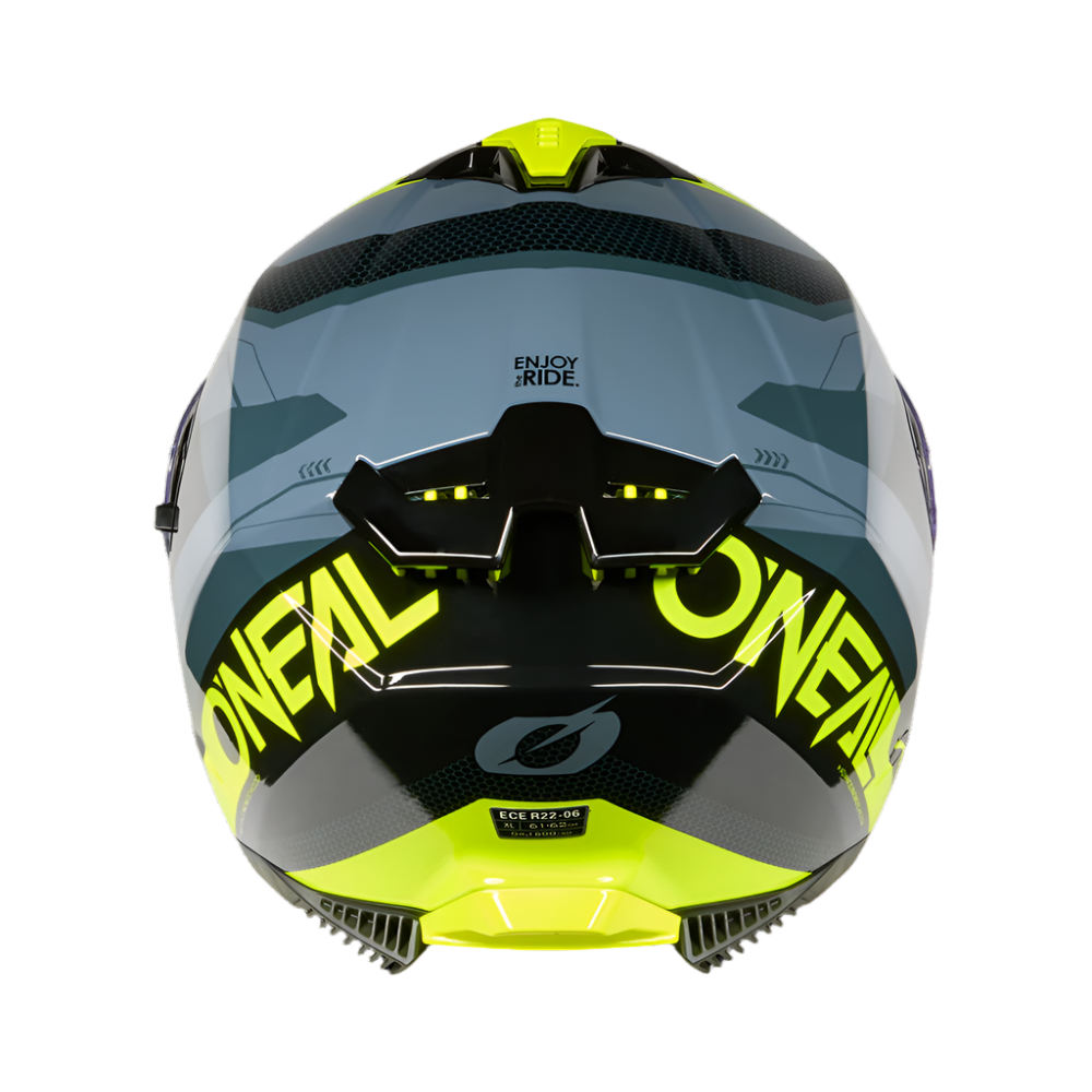 Challenger Exo V.25 Full Face Helmet Black/Grey/Neon Yellow