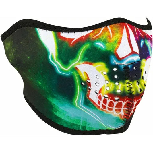 Half Mask Neon Skull Wnfm098H