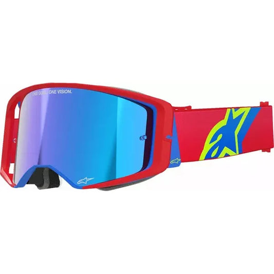 Supertech Corp Goggle Red/Blue w/ Blue Mirrored Lens