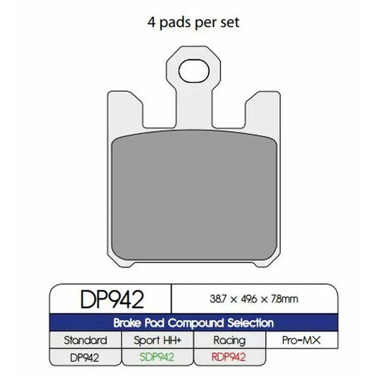 Brake Pad Sinter Dp942
