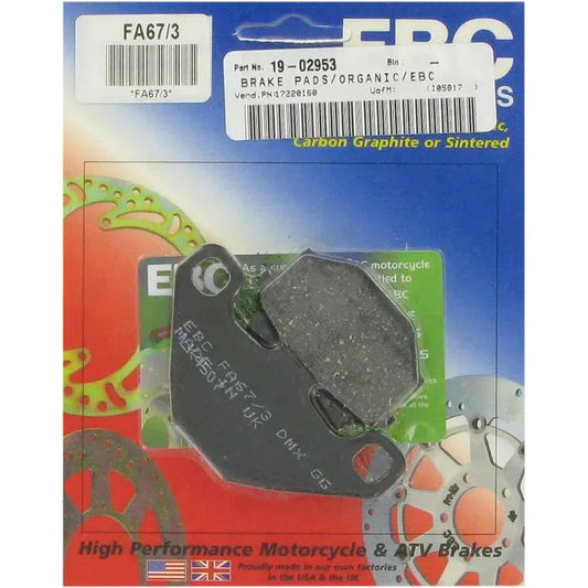 Brake Pad Fa Series Organic FA067/3
