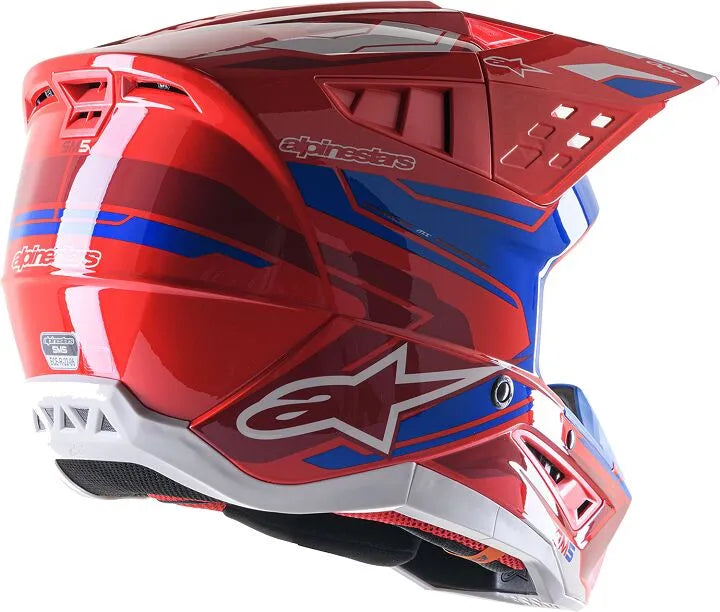 HELMET SM5 ACT2 RED/BL M