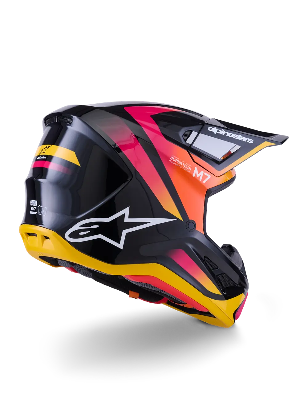 HELMET SM7 RISE BLK/YL/PINK XL