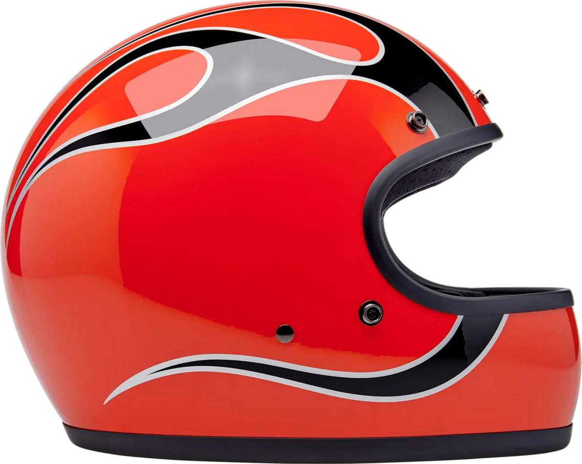 HELMET GRINGO COMPETITION ORANGE FLAMES LG