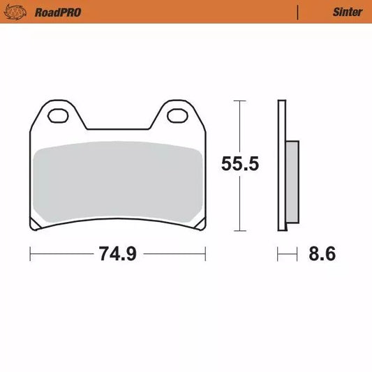 Brake Pad Sinter Front 404301