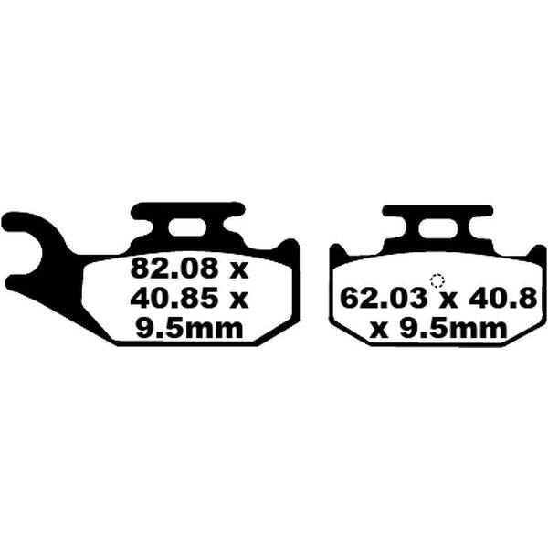 Brake Pad Fa-Tt Series Carbon Fiber Offroad FA428TT