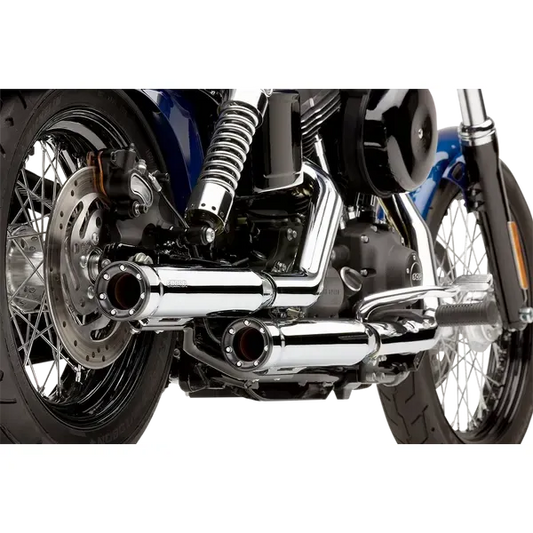3" Slip-Ons Rpt (Chrome) Dyna 91-17