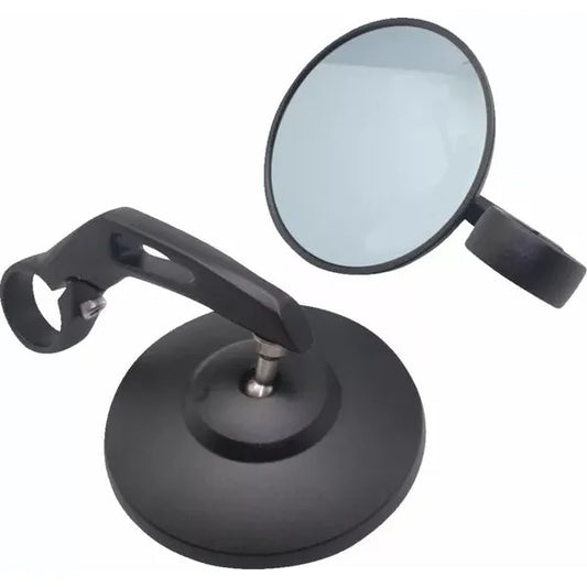 Bar End Mirrors Alu Blk 01283561