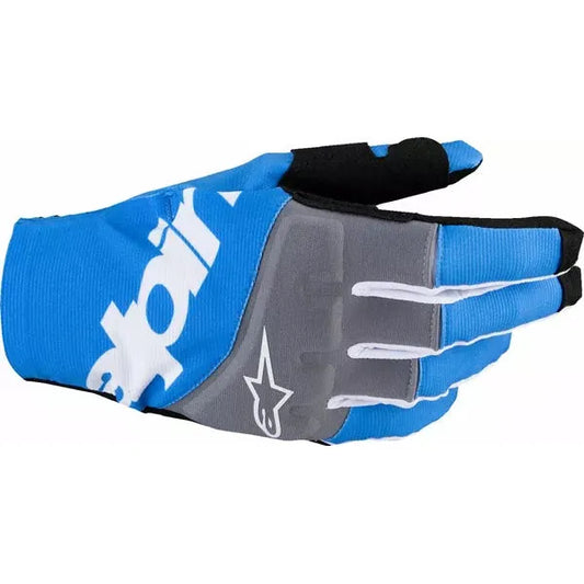 Techstar MX Gloves Hi-Viz Blue/Grey