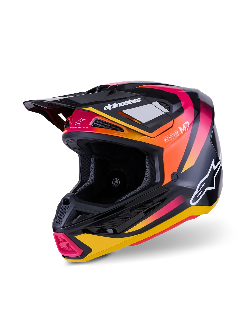 HELMET SM7 RISE BLK/YL/PINK XL