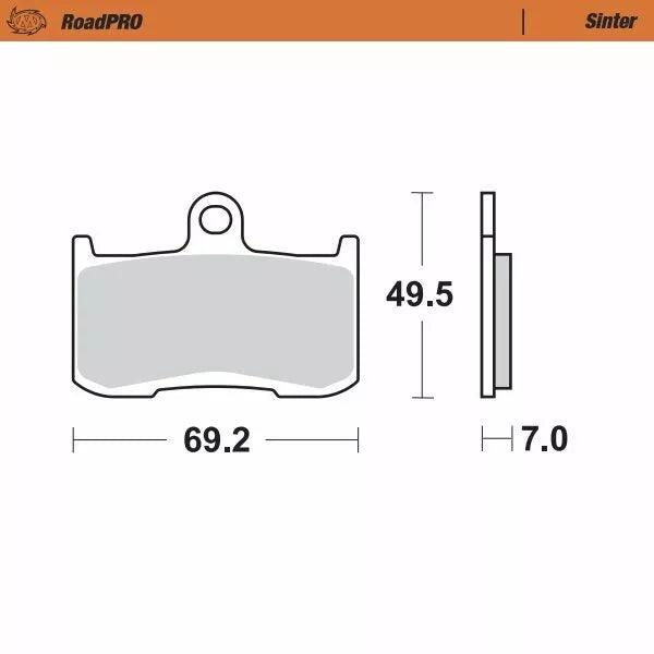 Brake Pad Sinter Front 406001