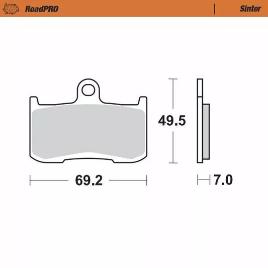 Brake Pad Sinter Front 406001