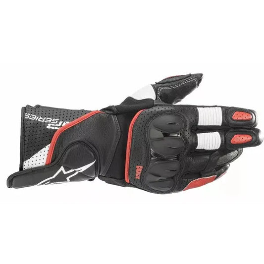 SP-2 v3 Leather Gloves Black/Red/White