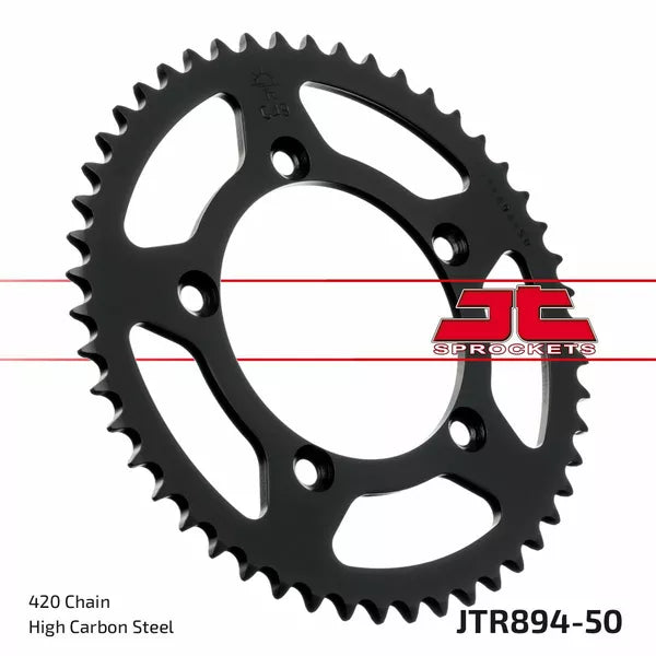 Sprocket Rear 50T 420 Blk Jtr894.50Zbk