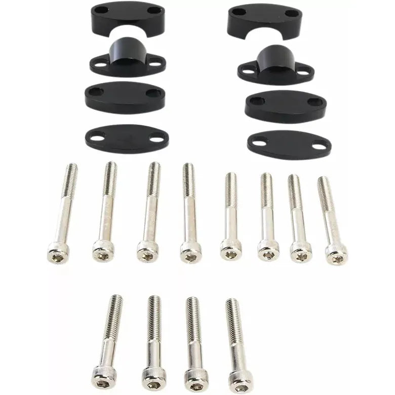Riser Kit Handlebar 1 1/8 Blk 23-09381