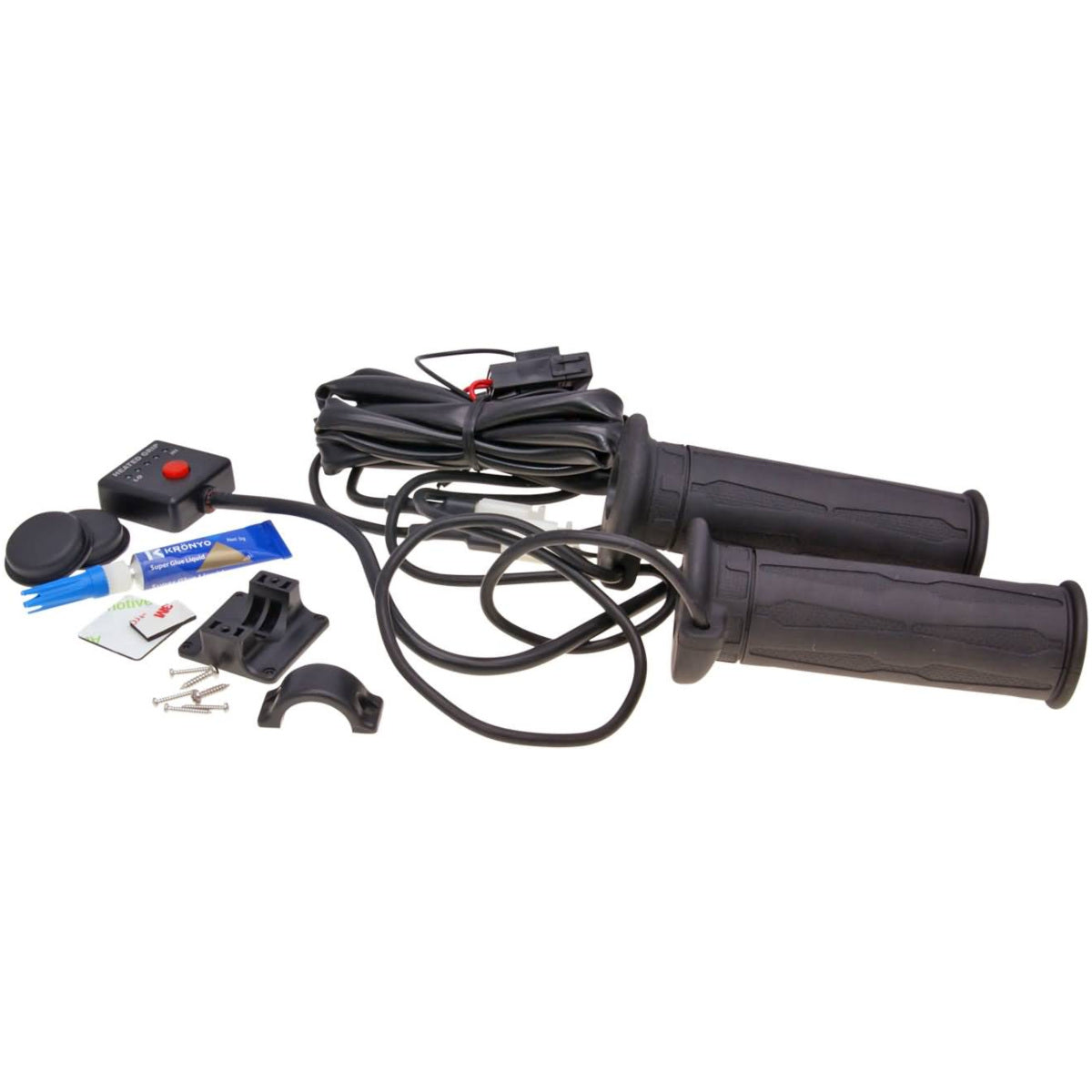 thumbnail image 2 of Universal 12V Electric Heated Grips Pads Motorcycle Handlebar Adhesive Heating Kit From Motorcycle Air Intakes - Price 21.28 2 of 13