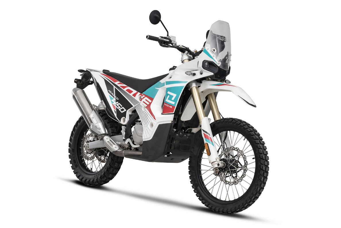 Kove 450 Rally Teal/Red/White