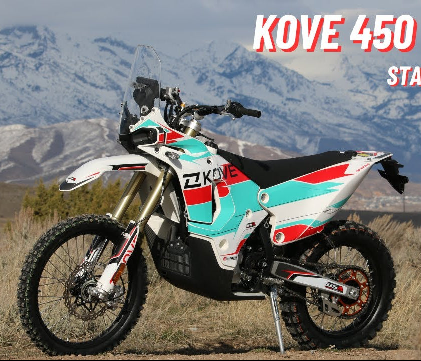 Kove 450 Rally Teal/Red/White